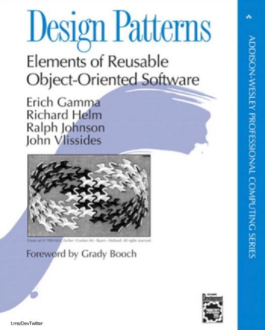 Cover of Design Patterns: Elements of Reusable Object-Oriented Software